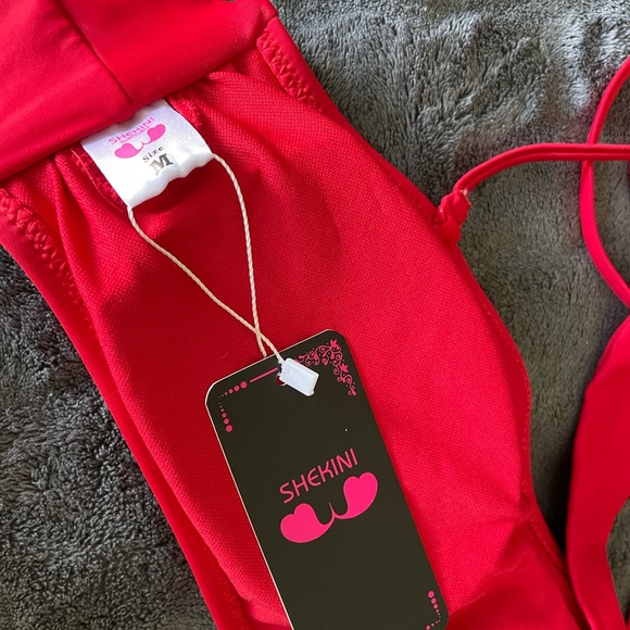 NWT Shekini red bikini top - Picture 2 of 4